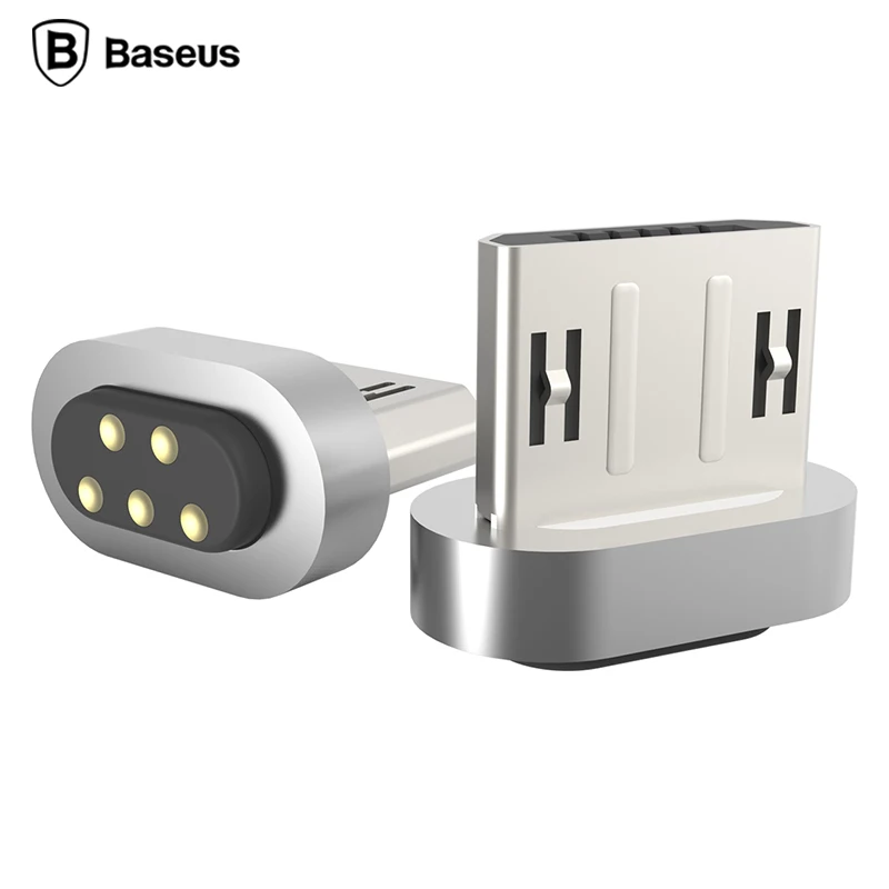 Baseus Магнитный usb-кабель для зарядки iPhone samsung xiaomi redmi кабель для быстрой зарядки apple lightning все микро-usb для устройств на аndroid 2.4A - Тип штекера: Only Micro adapter