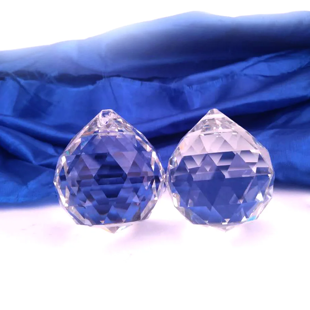 40 мм 8 шт прозрачные хрустальные люстры шары ограненные для подвесных ламп и