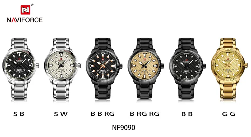 NAVIFORCE мужские часы с датой неделя спорта Топ бренд Роскошные военные бизнес