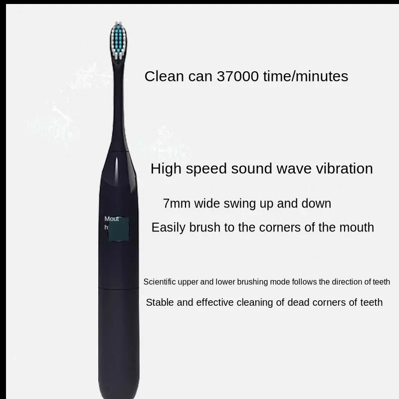 Электрическая зубная щетка звуковая волна перезаряжаемая высокое качество