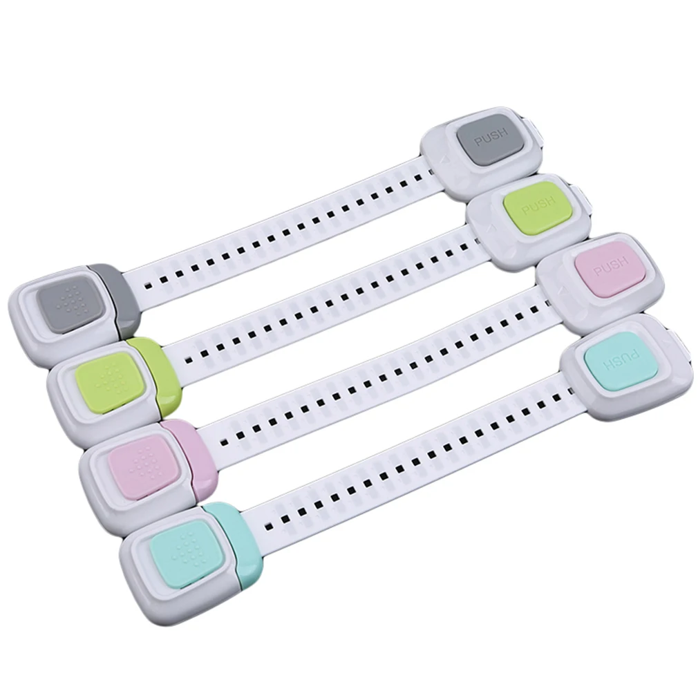 

4 Color Multifunctional Dual Button safety Lock Protection Drawer Refrigerator Closestool Cabinet Safety Lock FOR Children Baby