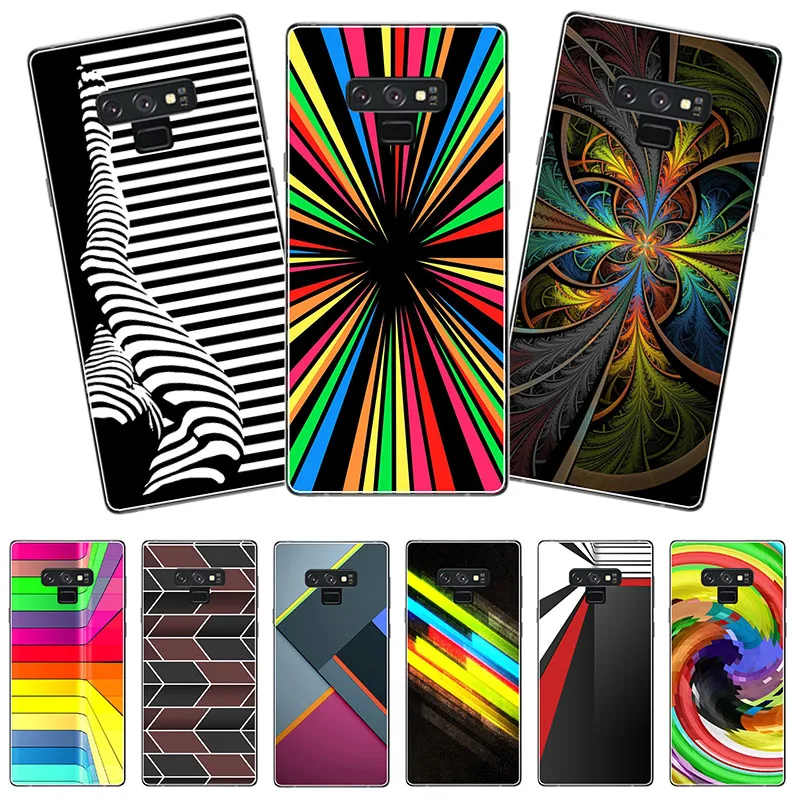 Модный Полосатый чехол для телефона с логотипом samsung Galaxy Note 9 8 7 5 4 3 2 10 Pro Plus Чехлы S10