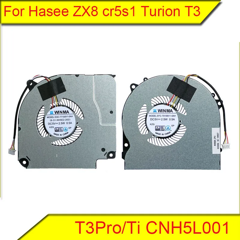 Фото Охлаждающий вентилятор ЦП для Hasee ZX8 cr5s1 Turion T3 T3Pro Ti CNH5L001 №1