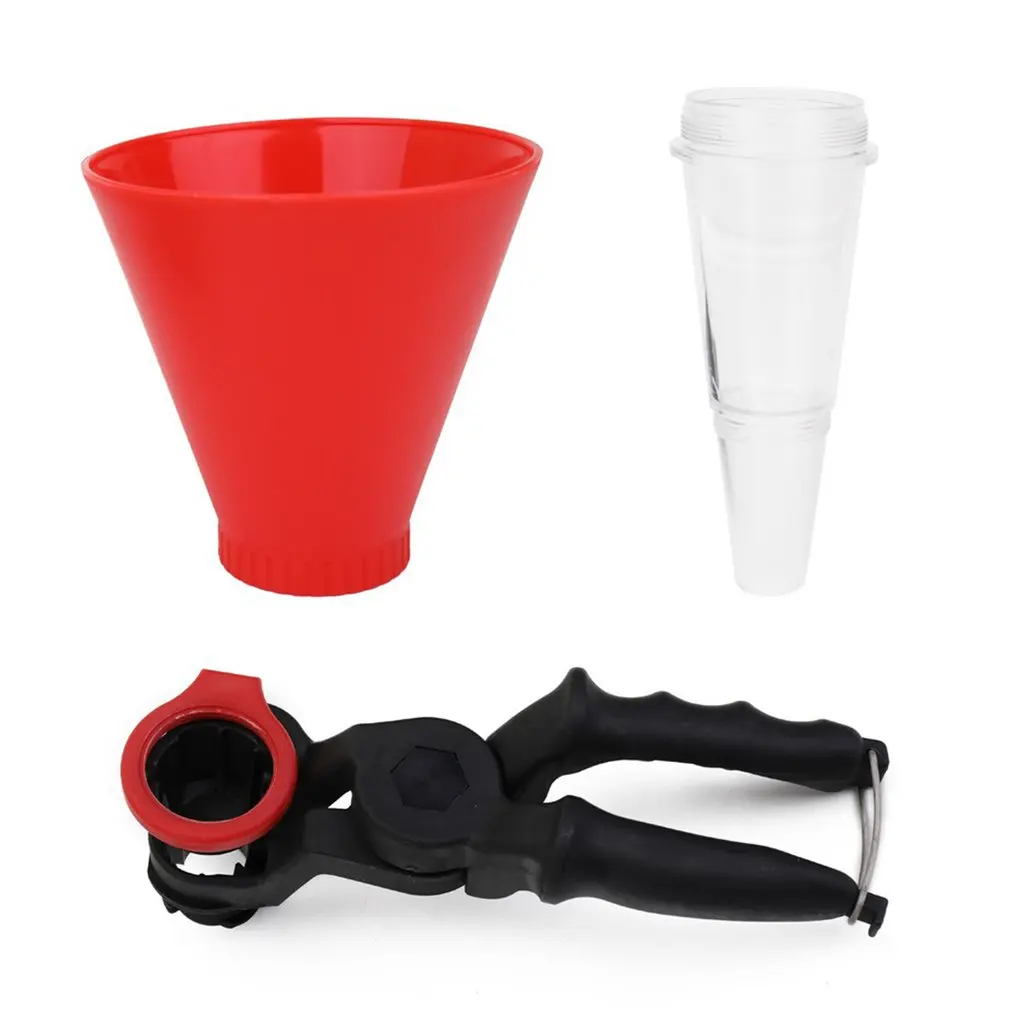 

Engine Oil Filling Set Universal Oil Funnel with Adjustable Width Holding Clamp Multifunctional Pour Oil Tool for Car Repairing