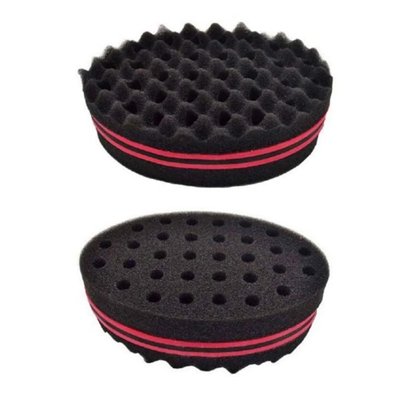 

1PC Double Sided Sponge Brushes Braid Twist Hair Curl Wave Hair Sponge Brush Hair Styling Tools