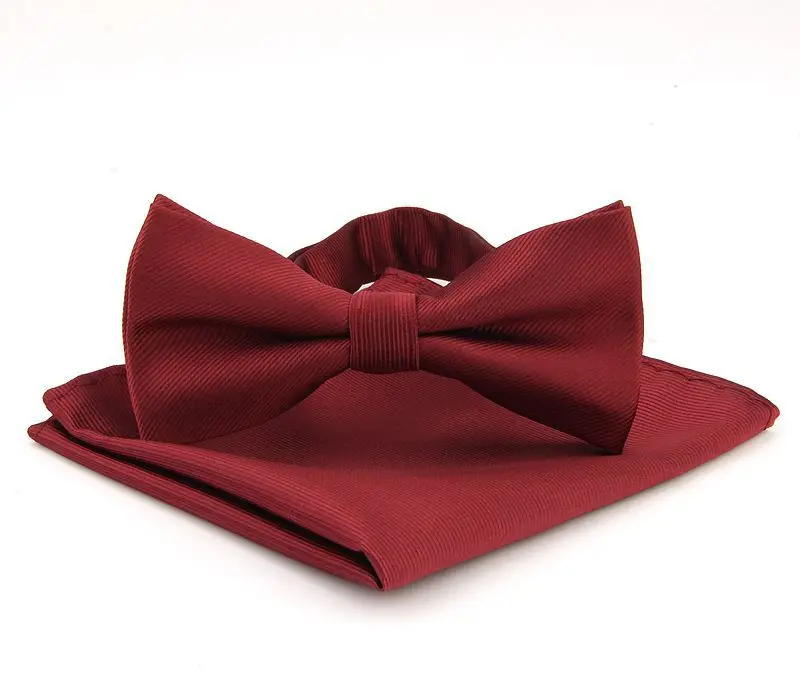 Linbaiway Мужской комплект с галстуком бабочкой и носовым платком для мужчин