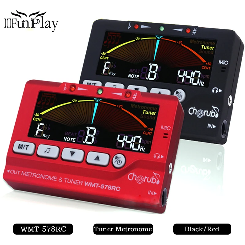 Херувим WMT-578RC ЖК-дисплей Дисплей флейта/альт саксофон тюнер метроном Встроенный