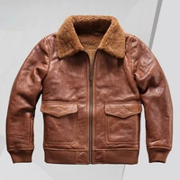 european and american flight suit leather mens factory direct supply australia casual sheepskin fur one mens clothing