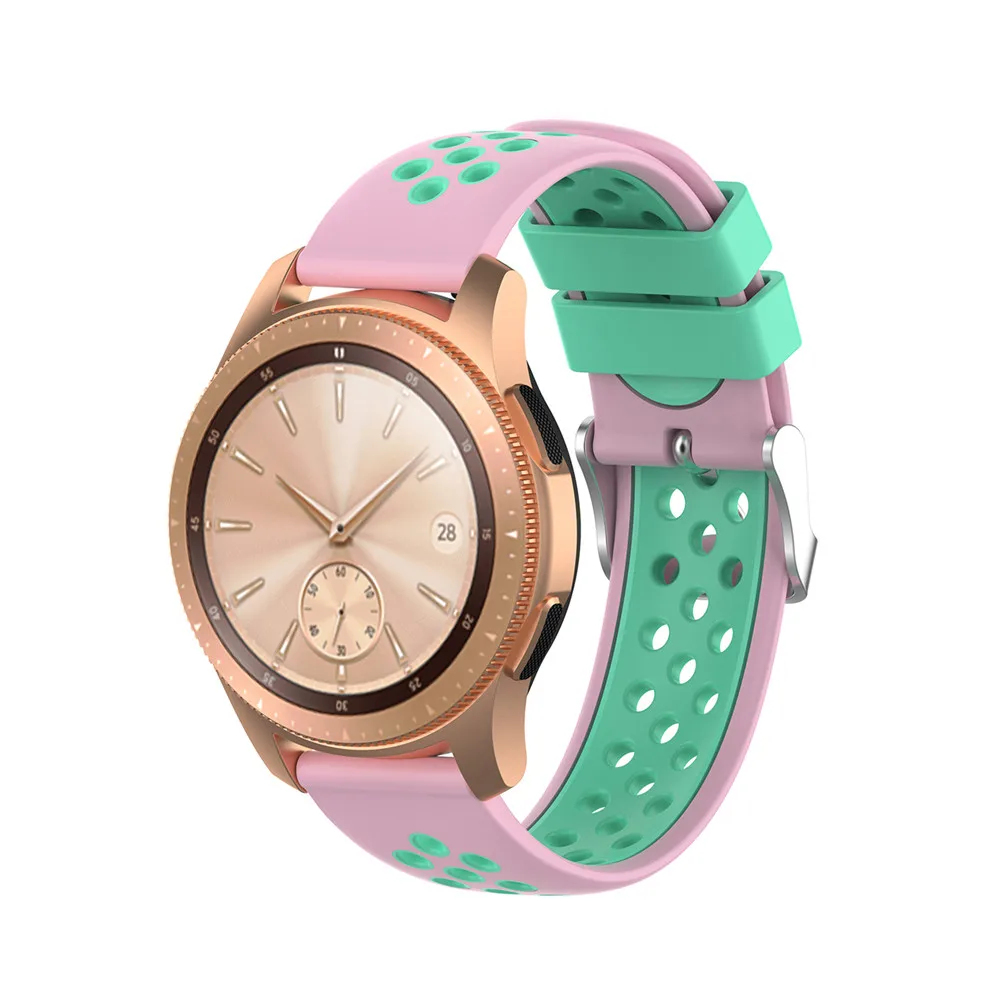 20 мм силиконовый браслет для Garmin Vivoactive 3/HR для Ticwatch 2/E/C2 для samsung gear R600/Galaxy Watch R815 Смарт-часы