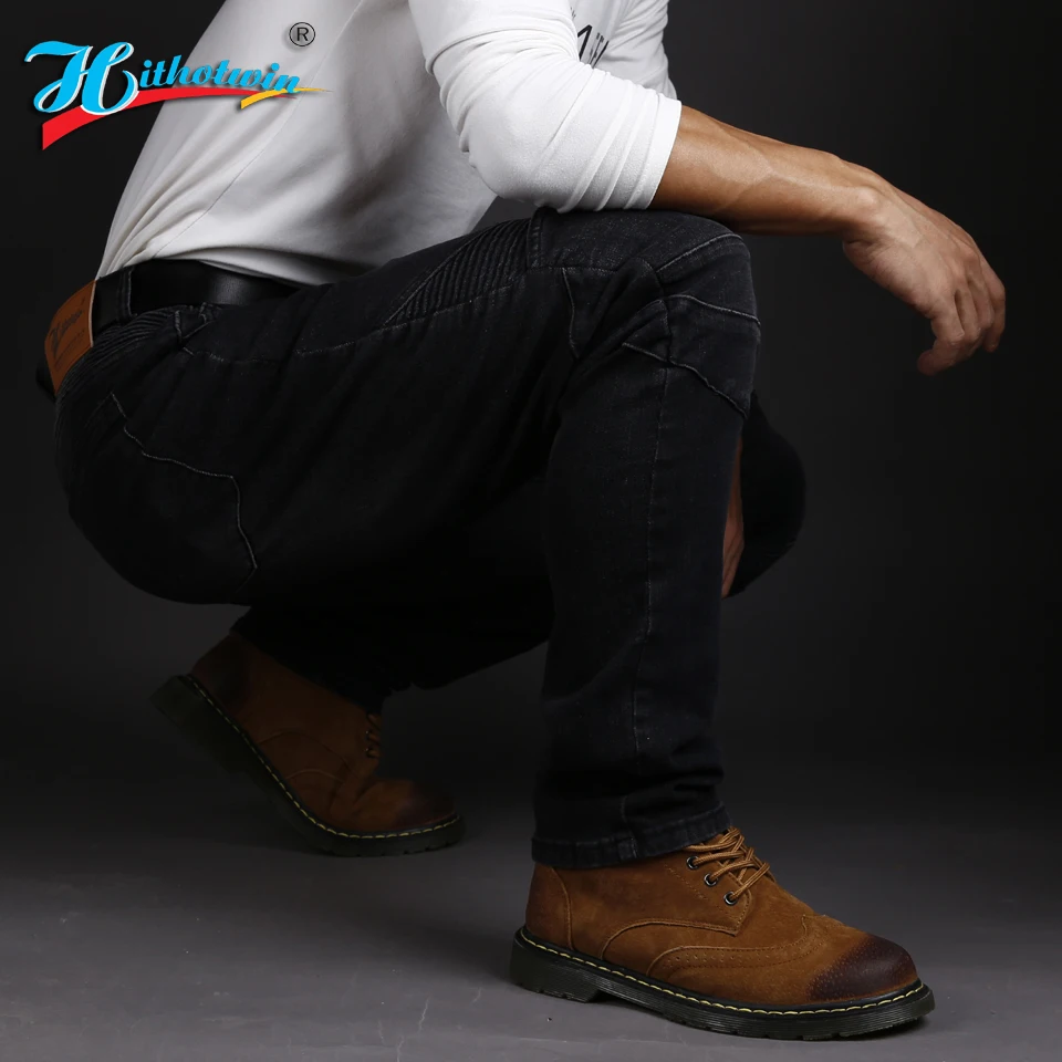 Мотоциклетные гоночные джинсы мужские брюки для мотокросса защитное