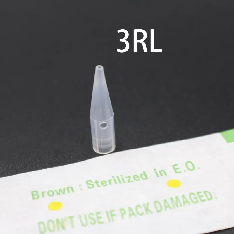 50 шт. стерильные 3RL Иглы для перманентного макияжа бровей губ тату иглы колпачки