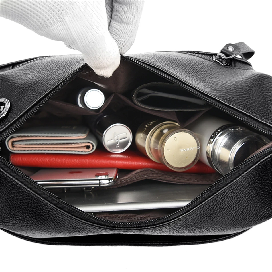 

Vintage Women Shoulder Bags Sac A Main Crossbody Bags Female Solid Color Leather Messenger Bag Bolsa Femininas Designer Handbag