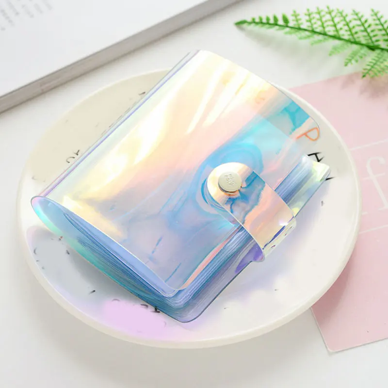 

Laser Photo Album Business Card Pocket Card Holder Name Card Holder Mini Photo Album Transparent Photo Holder Card Bag 36 Pocket
