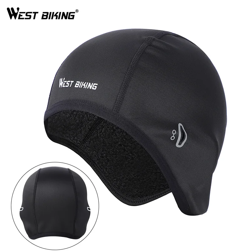 WEST BIKING, зимняя Спортивная Кепка s, теплая, ветрозащитная, мужская, велосипедный шлем, лайнер, для улицы, для пеших прогулок, рыбалки, катания на лыжах, велоспорта, велосипедная Кепка, шапка для бега