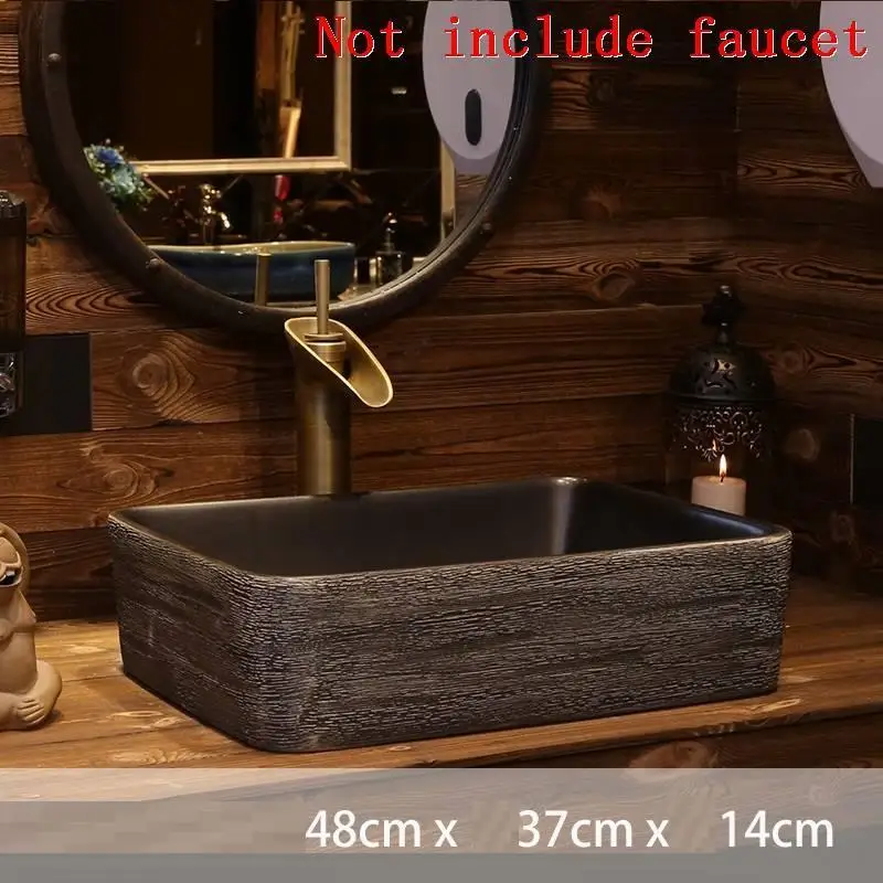 Salle De Bain Black Wasbak Vanity Fregadero Lavandino Bagno Banyo Waschtisch Cuba Banheiro раковина для ванной Lavabo умывальник