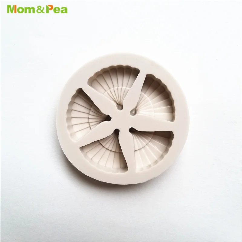 

MPA2173 5-Folding Fan Shaped Silicone Mold Gum Paste Chocolate Ornamental Fondant Mould Cake Decoration Tools