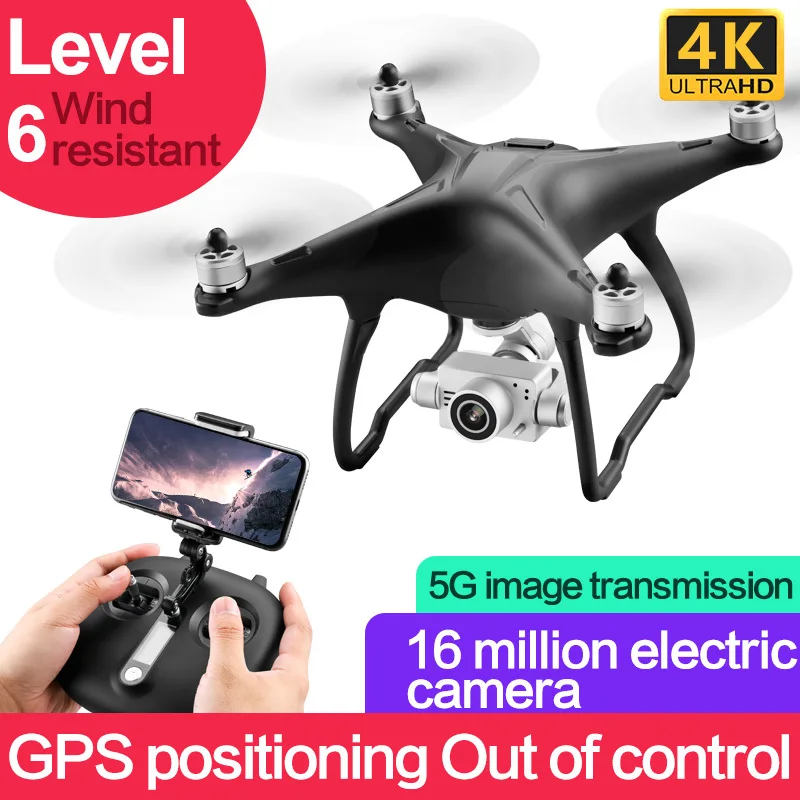 

New Drone 4k Gifts for Boys Quadcopter Kids Toys Professional GPS Drone Brushless Motor Aerial Vehicle Drone with Camera Drones