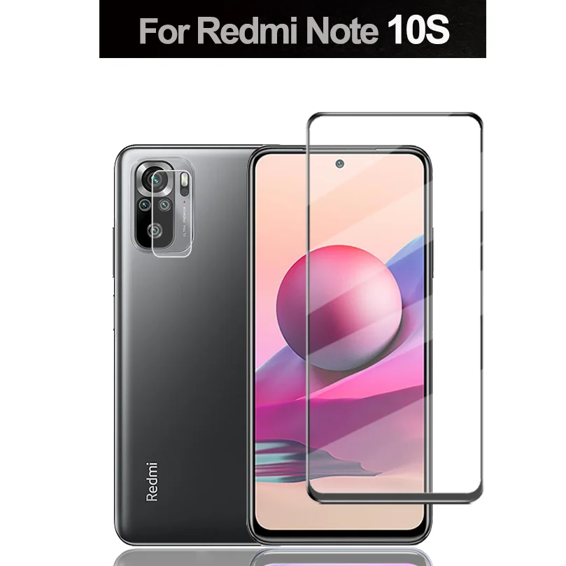 2~4Pcs протектор набор стекло для Xiaomi Redmi-Note-10S бронерованное Note 9T/9S/9Pro защита камеры +