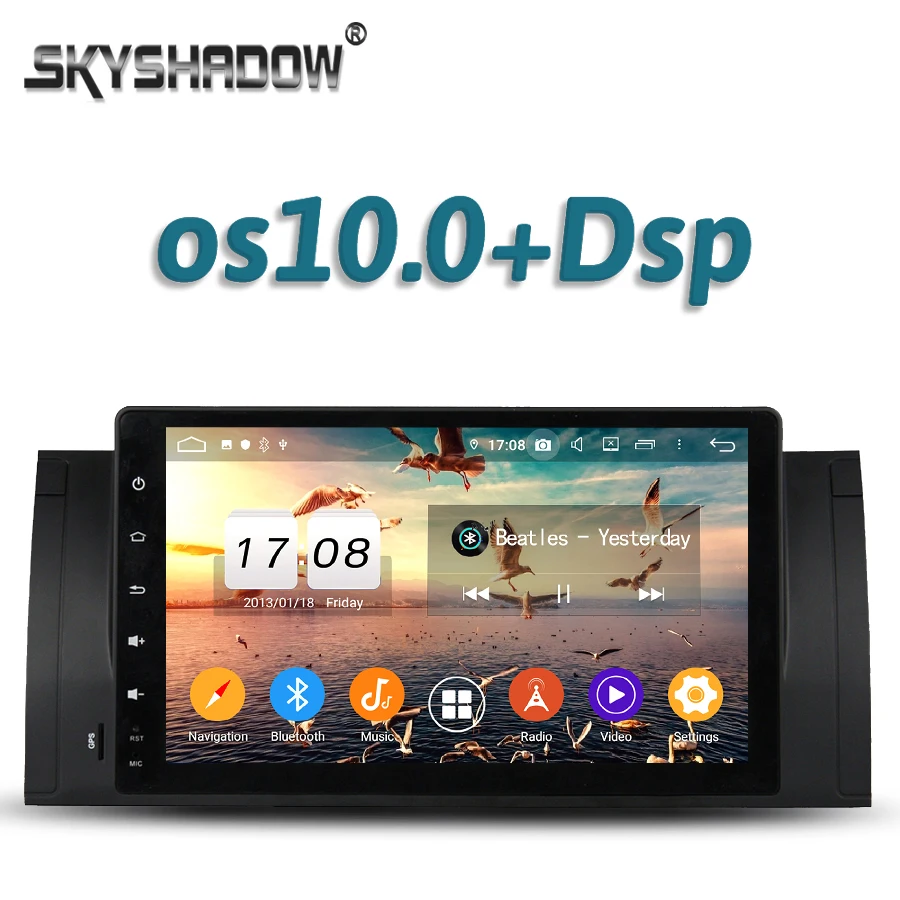 720P HD DSP Android 10 4 Гб ОЗУ 8 ядер 32 ПЗУ для BMW M5 E39 X5 E53 1995 2007 автомобильный DVD плеер GPS | Отзывы и видеообзор