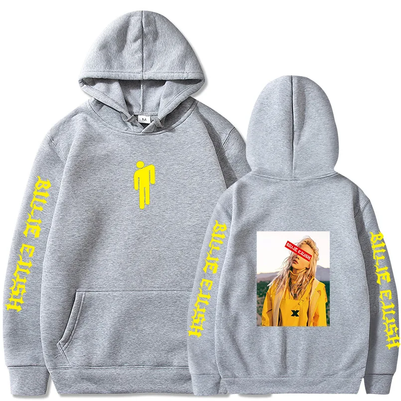 Billie Eilish, модные толстовки с принтом для мужчин/женщин, толстовки с капюшоном и длинным рукавом,, повседневные трендовые уличные толстовки