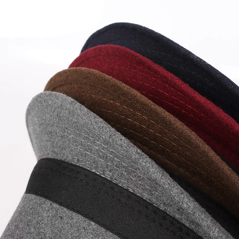 Пирог свининые фетровая шляпка шерстяная Шапки для Для мужчин шерство