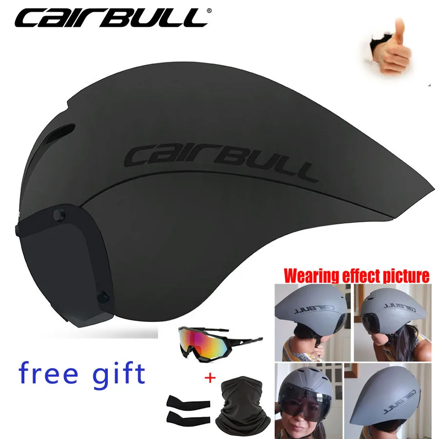 

cairbull Ultralight MTB Cross-Country Bike Helmet Multifunction Base Bracket USB Rechargeable Taillights And Headlights