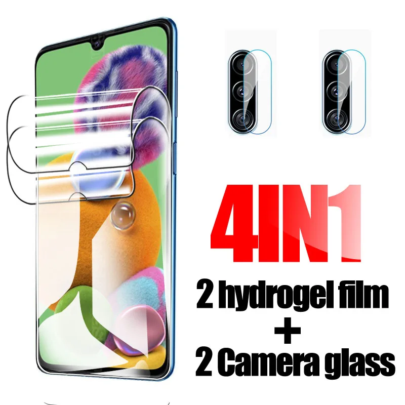 Hydrogel Film Screen Protector For Samsung Galaxy A90 A50 A70 A51 A71 A30 A20 A10 4PCS Screen Protector For Samsung S7edge A40