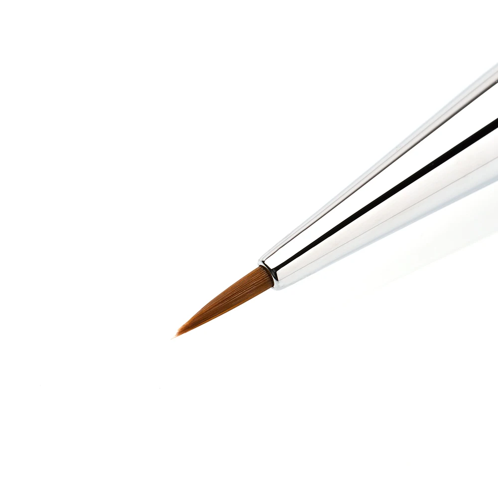 Jessup Black/Silver Eyeliner Brush Precision Makeup Tool with Thin