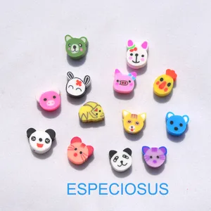 Бусины круглые из полимерной глины, разноцветные, для браслетов, 50 шт.