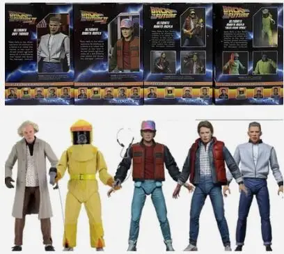 Neca Halloween American Science Fiction Movie Back to the Future Doctor Marty McFly Biff Action Figure