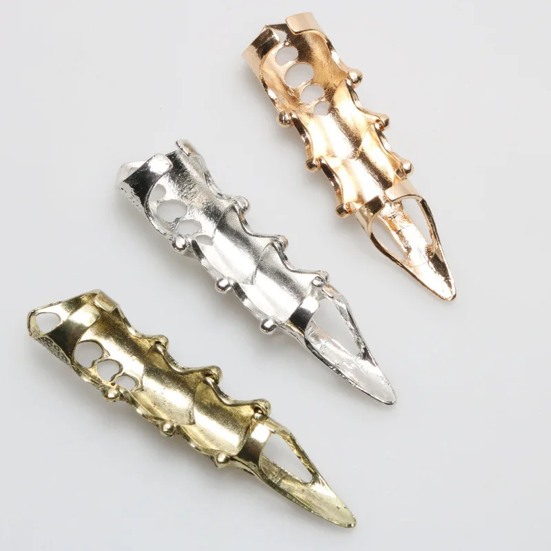 Металлическое многослойное длинное кольцо в готическом стиле панк для мужчин и