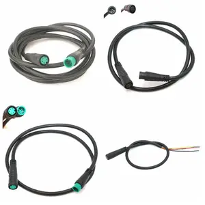 MINI 4pin 5pin 6pin водонепроницаемый удлинитель кабеля для электровелосипесветильник свет дроссельной заслонки дисплей Ebrake