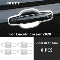 for lincoln corsair 2020 car outer door handle cover handle bowl protection stainless steel covers handle trim auto accessories