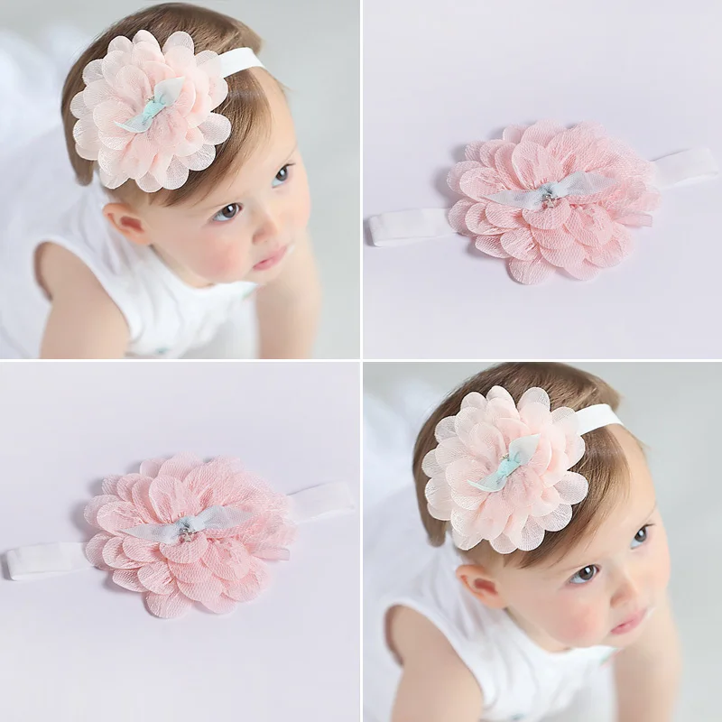 

2pcs/lot Cute Lace Newborn Baby Headband Girl Hair Pins Infant Girls First Gift for Christmas Holiday Baby Girl Hair Accessories