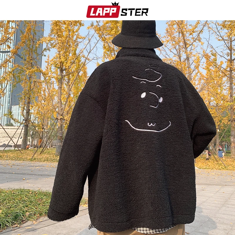 LAPPSTER мужские зимние шерстяные куртки человек Японская уличная корейская мода толстые куртки Корейская теплая винтажная ветровка