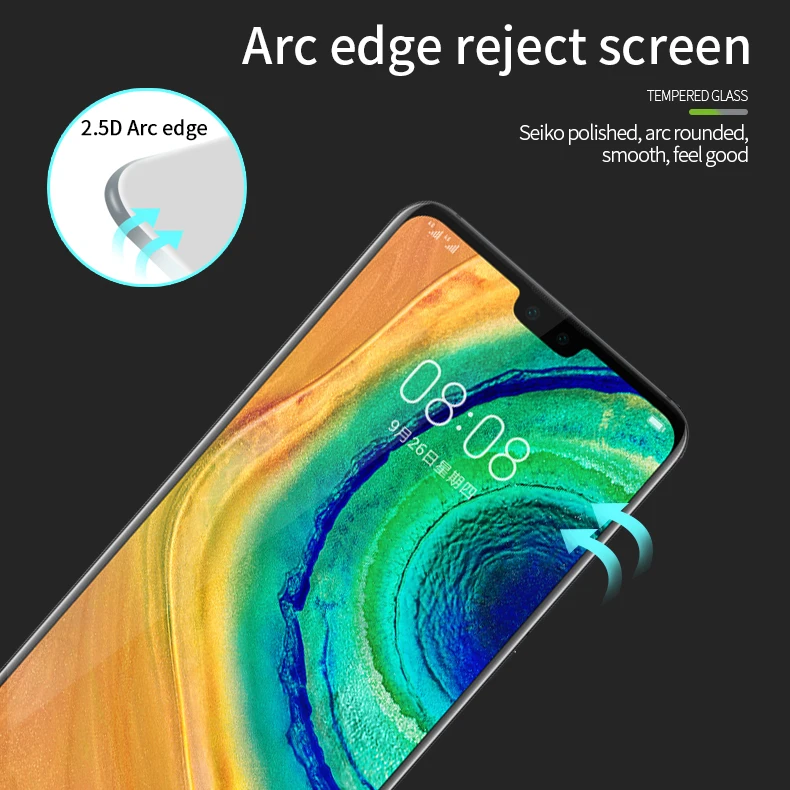 Для huawei mate 30 стекло закаленное MOFi для huawei mate 30 Защитная пленка для полного покрытия закаленное стекло
