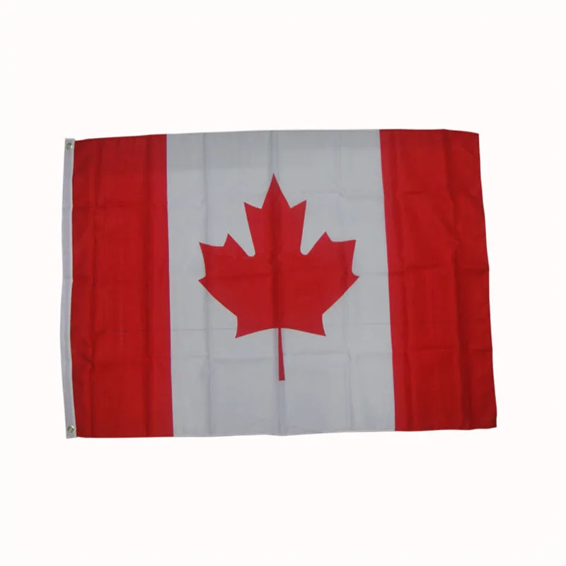 

90*150 CM Polyeter Canada Flag 3*5 FT Bandera Canada For Decoration