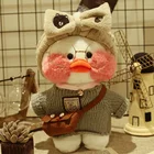 Чистая красная Гиалуроновая кислота маленькая Желтая утка плюшевая игрушка плюшевая Милая утка кукла плюшевая игрушка Чирлидинг мусковая утка модель чирлидинга