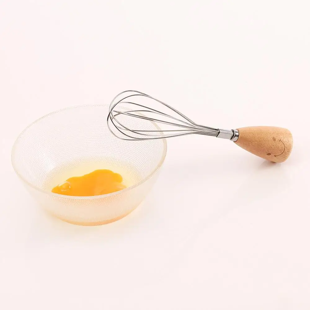 Венчик с деревянной ручкой для крема молока кофе масла напитков Ручной смеситель