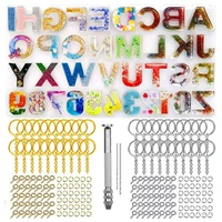alphabet silicone mold sturdy reversed letter number mould epoxy resin casting tool keychain pendant jewelry diy craft molds
