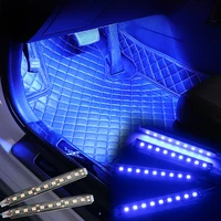 car interior led decorative light bar ambient foot lamp with cigarette lighter atmosphere lights backlight 12v auto accessorie