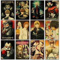 japanese anime death note high definition print on canvas painting anime characters art posters and prints decorating home