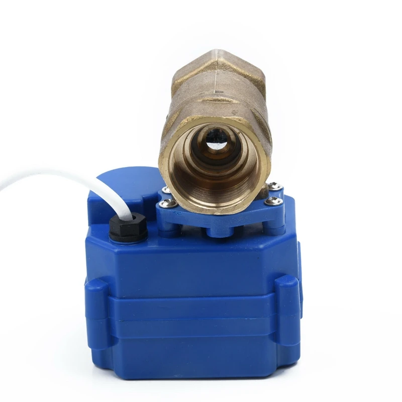 DN20 G3/4 латунный Электрический моторизованный шаровой клапан 12 В постоянного тока