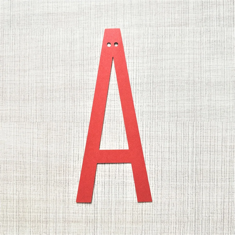 Индивидуальный Алфавит блестящий красный буквенный бумажный баннер сделай сам