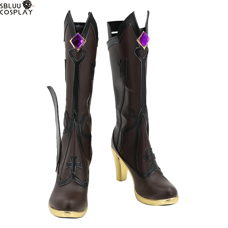 

SBluuCosplay Genshin Impact Fischl Cosplay Shoes Custom Made Boots