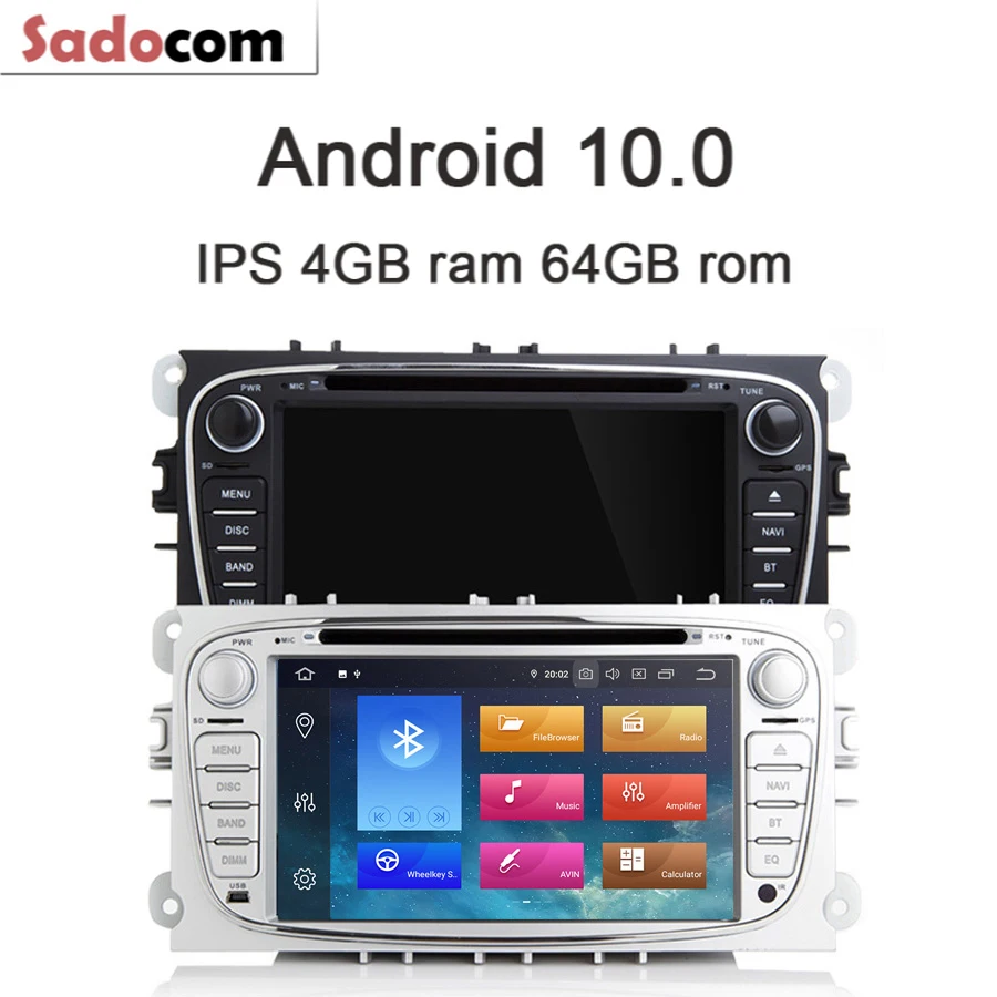 DSP Android 10 0 8 ядер 64 ГБ 4 ОЗУ автомобильный медиаплеер GPS автомобильное радио DVD плеер