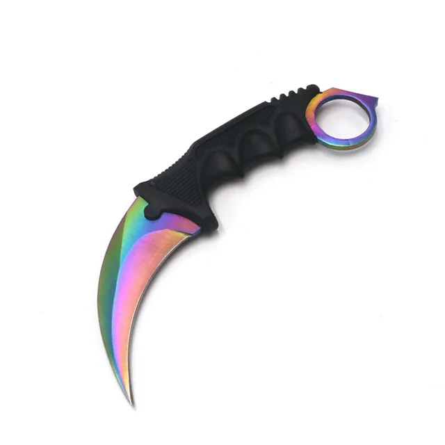 Color Инструменты Открытый Нож Karambit охотничьи ножи для выживания тактический нож для когтей карманный инструмент для самообороны - Цвет: Color