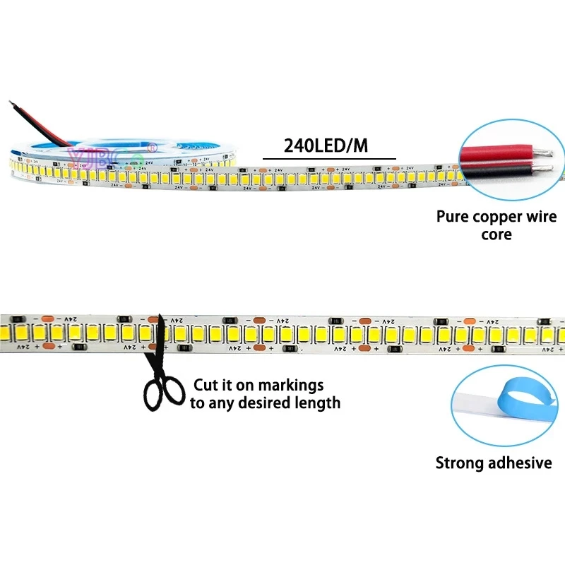 Высокая яркость 5 м белый/теплый белый/красный/зеленый/синий 2835 SMD Светодиодная