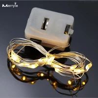 3 10pieces led string lights copper wire holiday fairy garland light decor christmas tree wedding party lr44 battery power