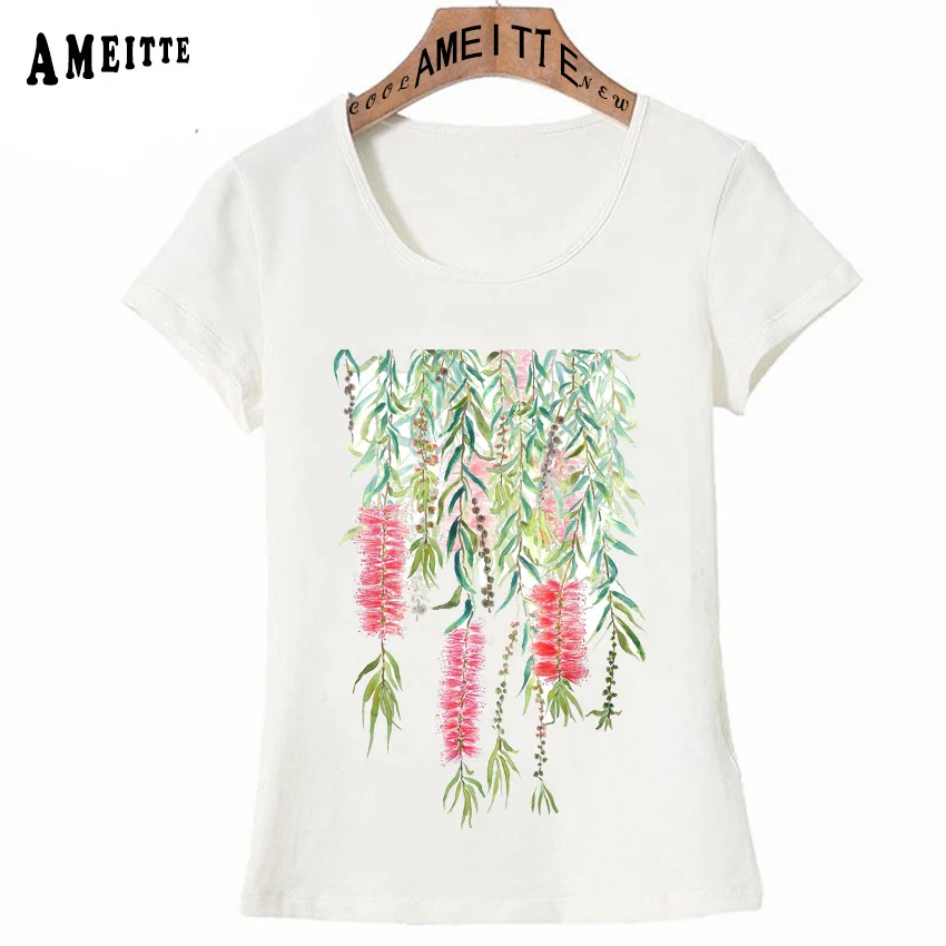 Красивая бутылка кисти дерево печати t рубашка летняя модная женская футболка